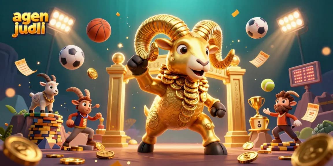 Experience thrilling sports betting with agen judi bola in an energetic and vivid 3D scene.