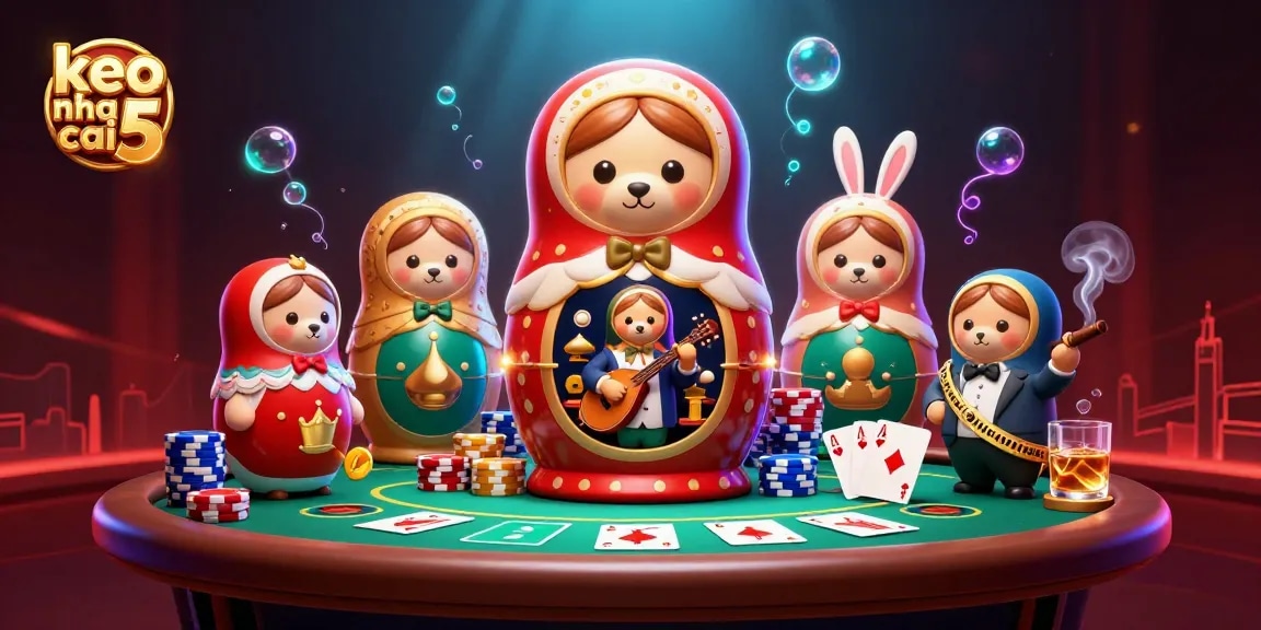 Experience immersive gaming with keo nha cai 5, featuring vibrant characters and dynamic casino elements.