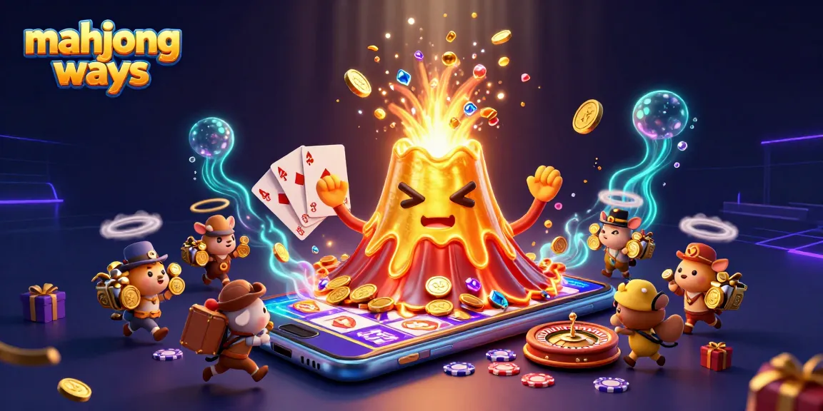Experience big wins in Mahjong Ways slots with a thrilling eruption of coins and treasures.
