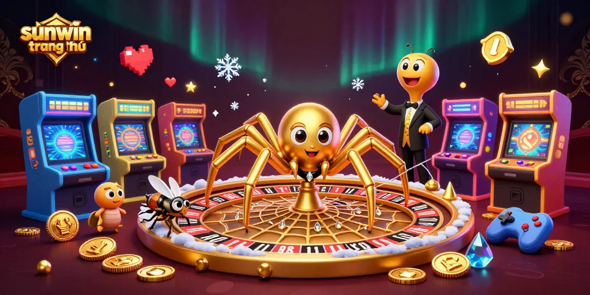 Engage with sunwin trang chủ as a golden spider and centipede dealer spin a roulette web of vibrant casino games.