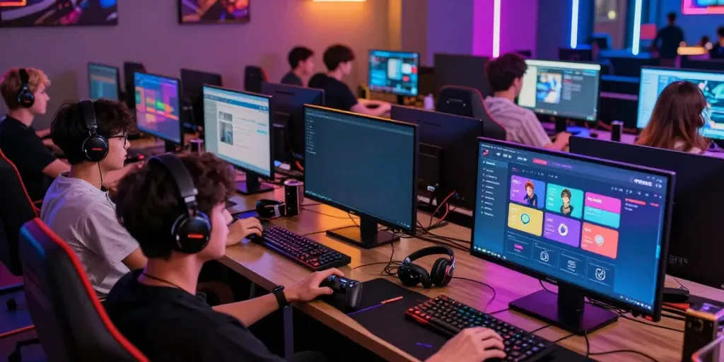 Exciting gaming community engaged with the GEM88 platform
